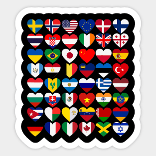 Flags of Countries International Day Of Peace Sticker